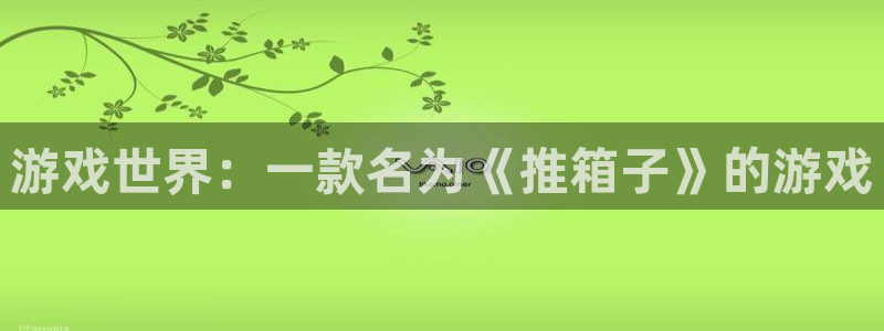 新宝GG官网平台代理开号：游戏世界：一款名为《推箱子》的游戏